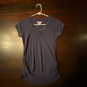 Belly by Design Women's Blue Maternity Top, Size Medium